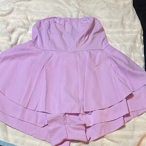 Lavender Strapless Women's Romper
